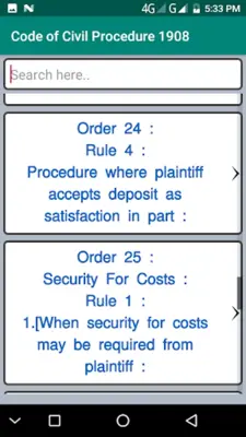 CPC - Civil Procedure Code android App screenshot 9