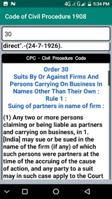 CPC - Civil Procedure Code android App screenshot 1