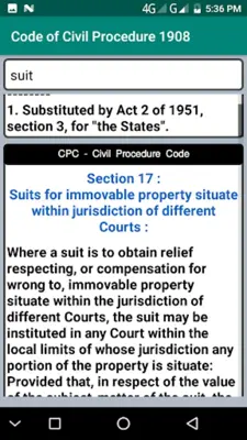 CPC - Civil Procedure Code android App screenshot 4