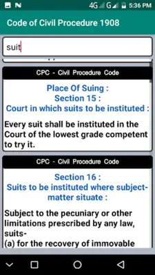 CPC - Civil Procedure Code android App screenshot 5