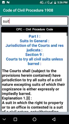 CPC - Civil Procedure Code android App screenshot 6