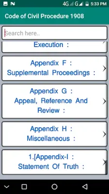 CPC - Civil Procedure Code android App screenshot 8